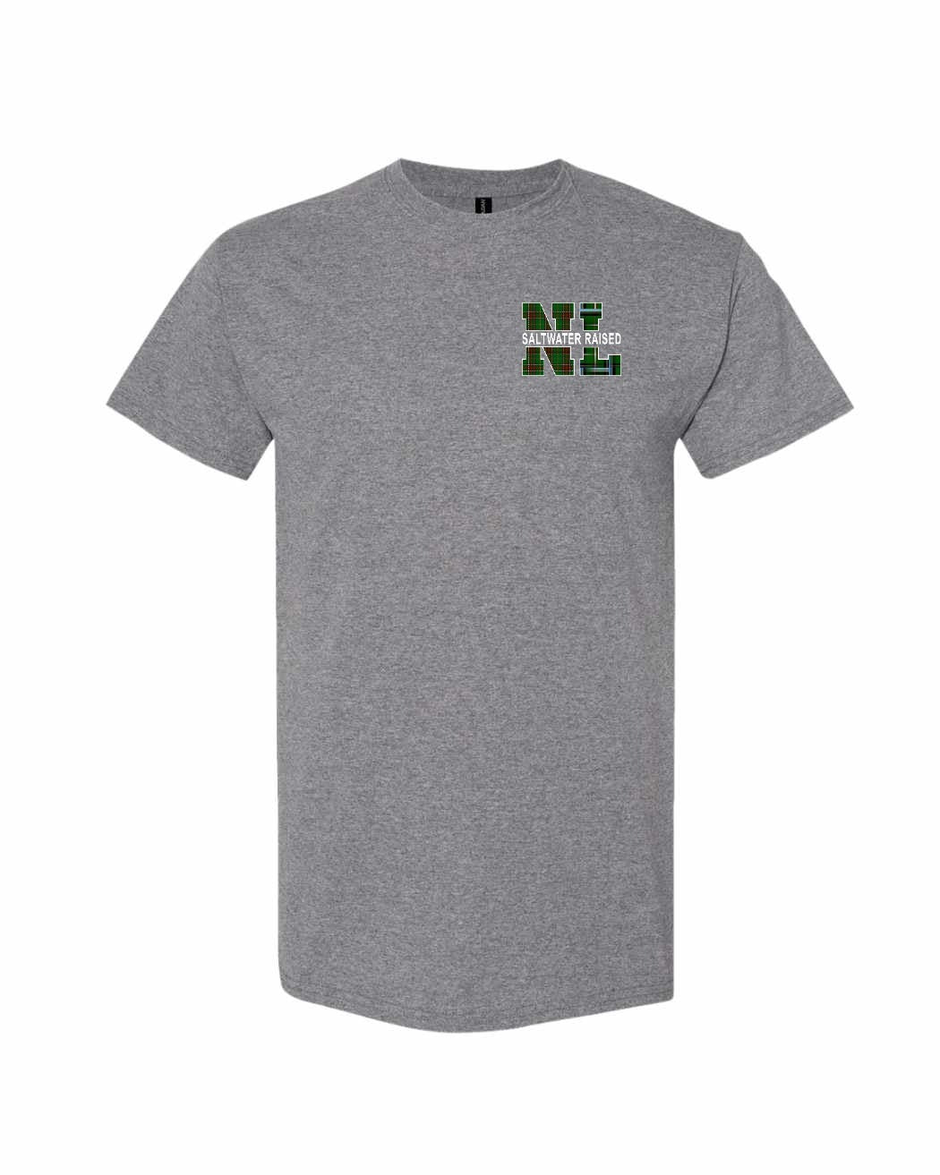 NFLD and Labrador Saltwater Raised Left Chest Men's Tee