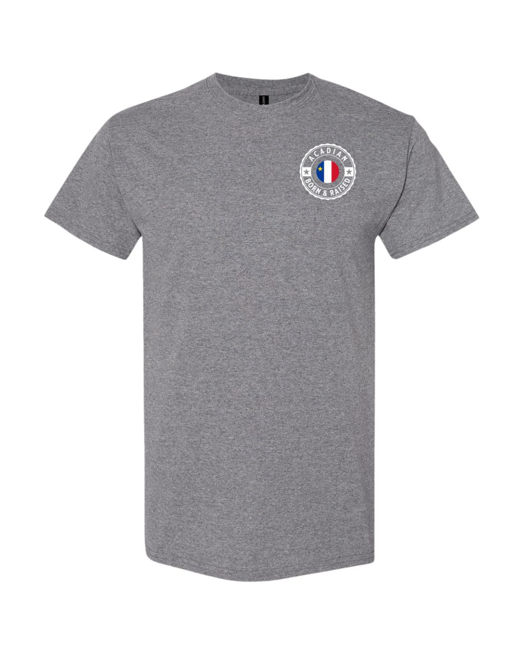 Acadian Born And Raised Left Chest Men's Tee