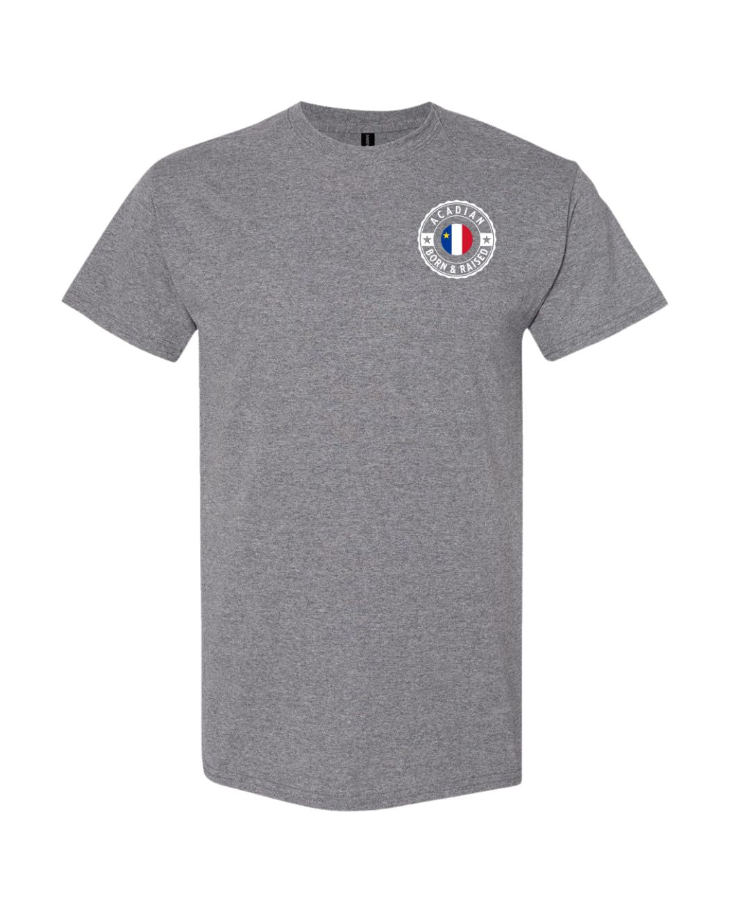 Acadian Born And Raised Left Chest Men's Tee