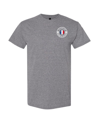 Acadian Born And Raised Left Chest Men's Tee