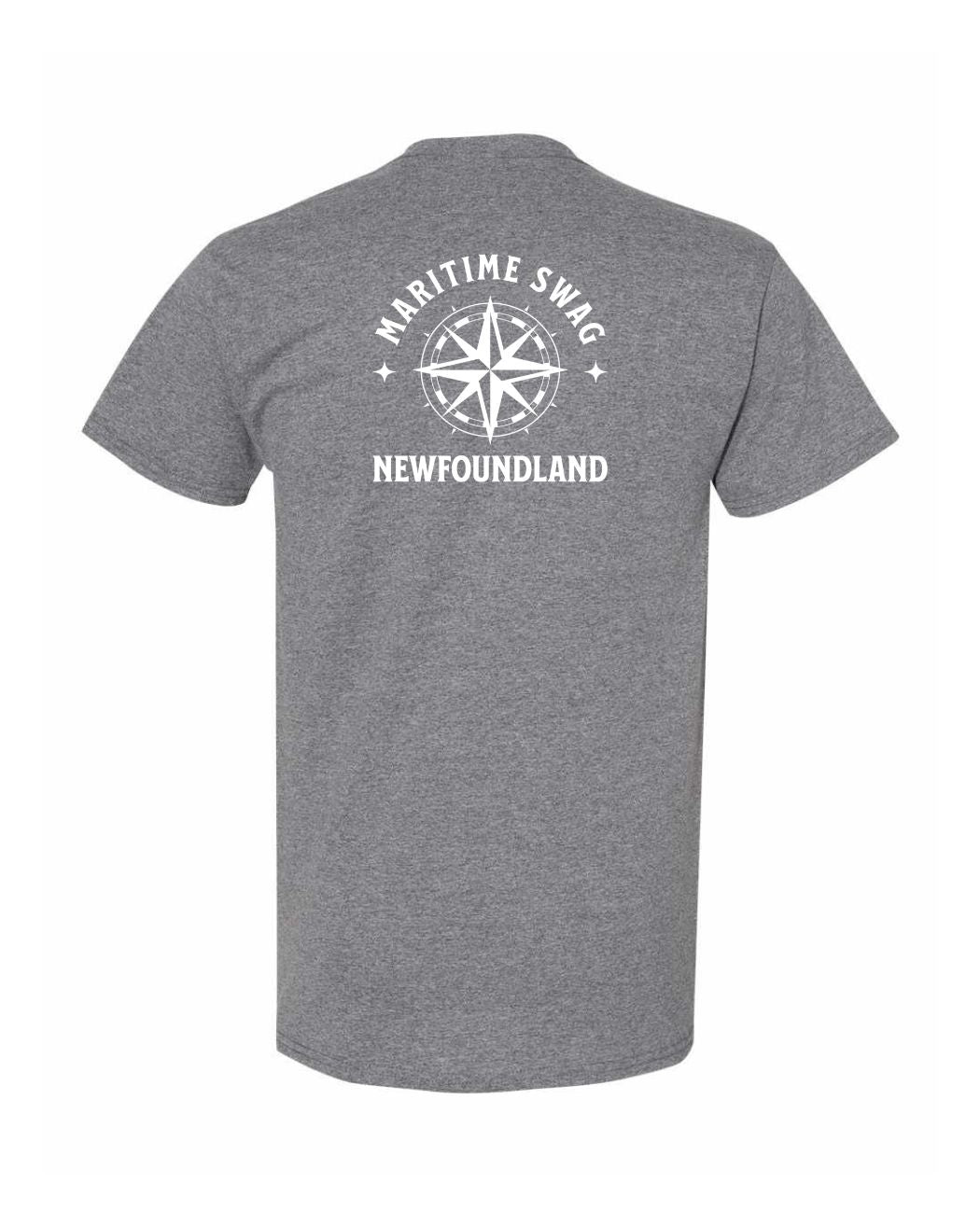 Maritime Swag Newfoundland Compass Left Chest and Back Men's Tee
