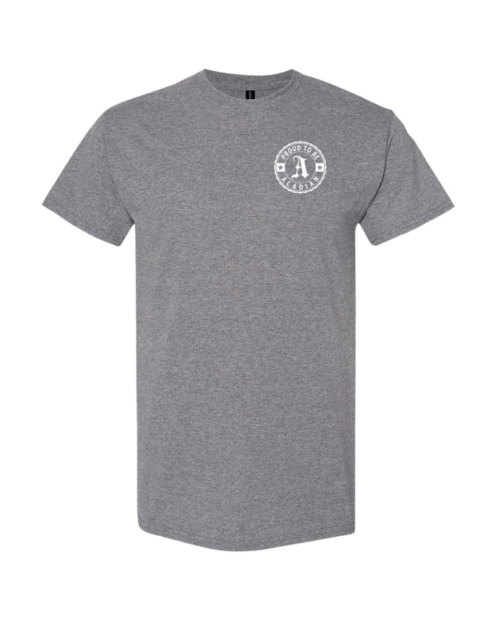 Proud to be Acadian Left Chest Only Men's tee
