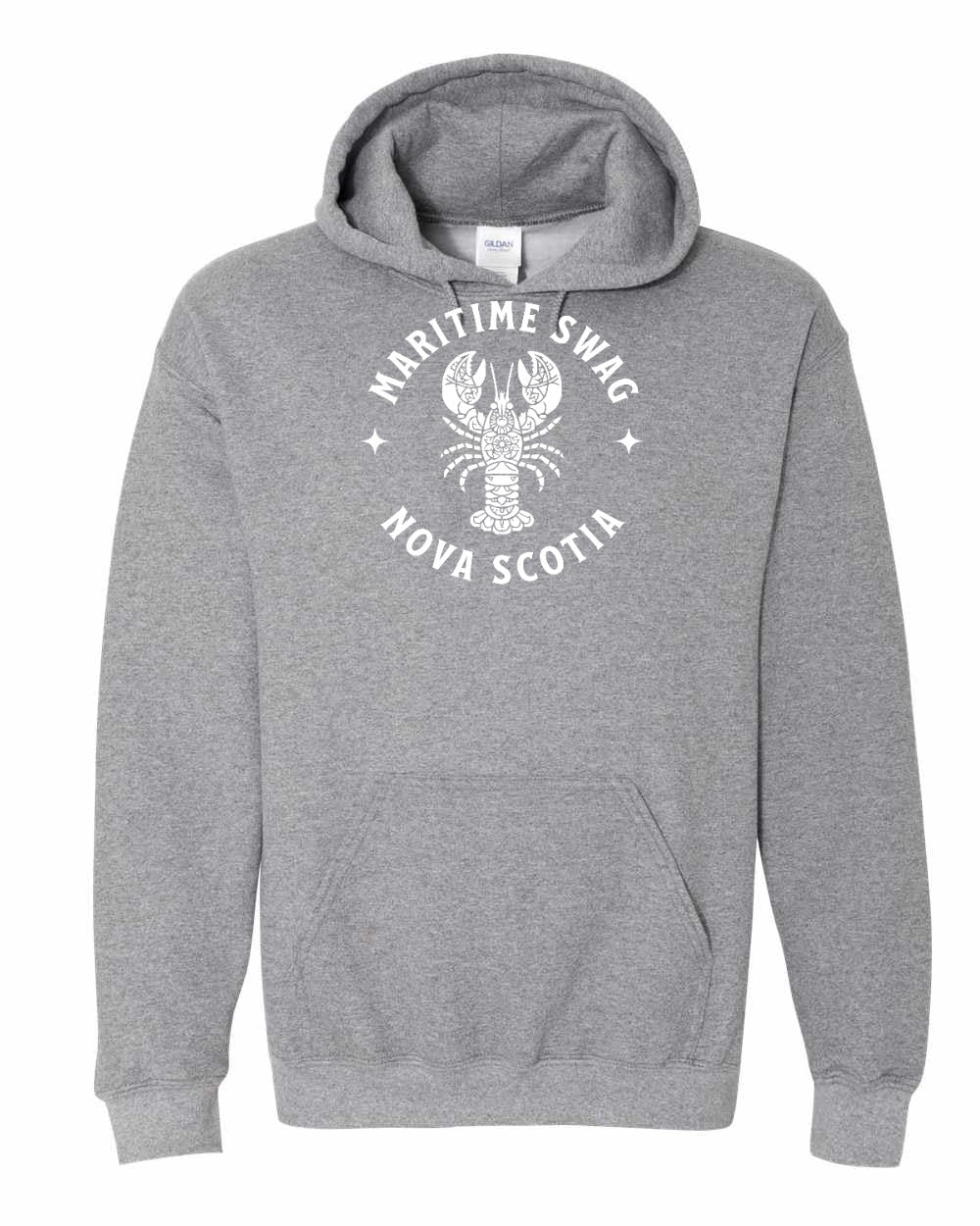 Maritime Swag NS Mandala white Lobster Pullover Hoodie - Unisex