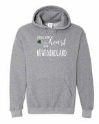 A piece of My heart in NFLD Tartan Heart Pullover Hoodie - Unisex