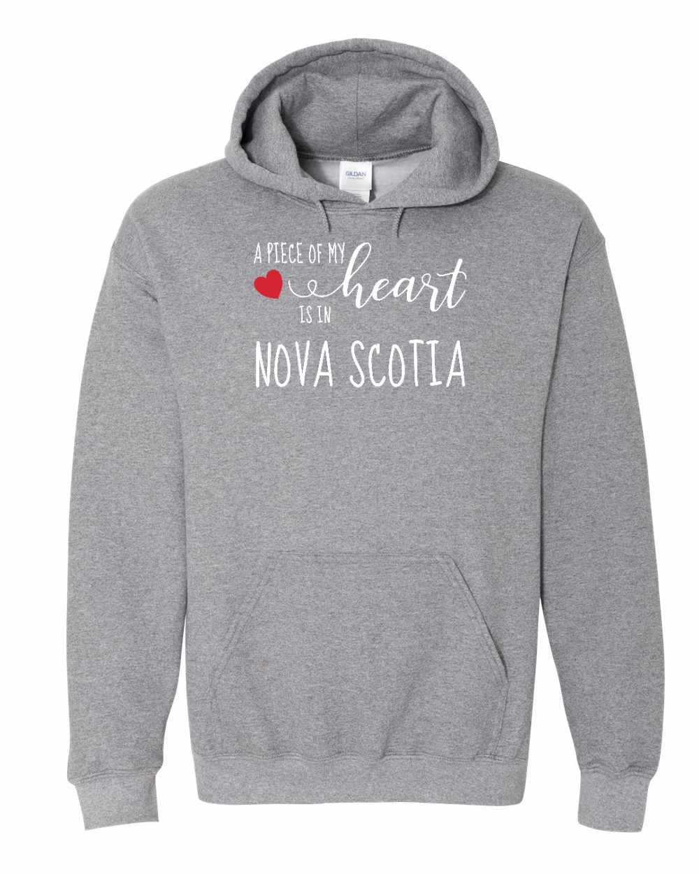 A piece of My heart in NS (Red Heart) Pullover Hoodie - Unisex