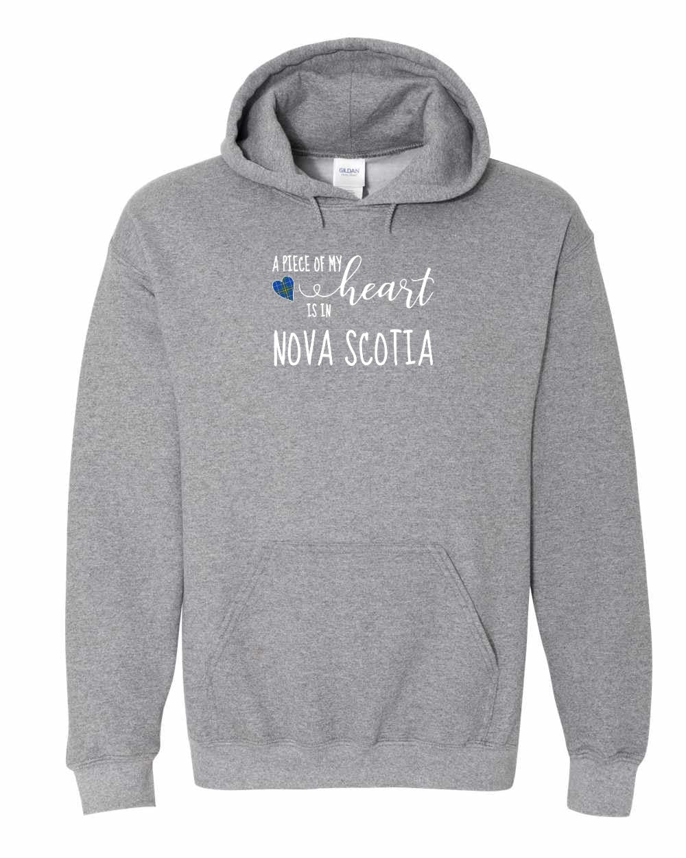 A piece of My heart in NS Tartan Heart Pullover Hoodie - Unisex
