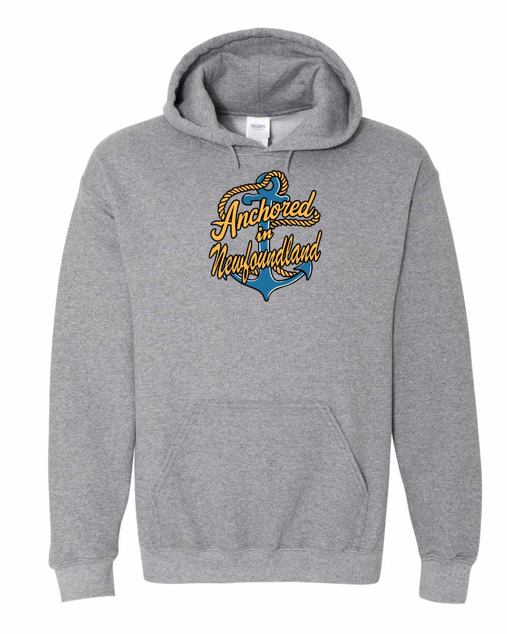 Anchored in NFLD (New Design) Pullover Hoodie - Unisex