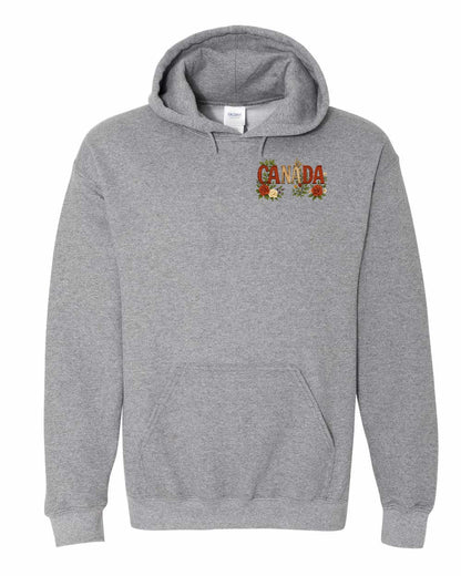 Canada Flowers Left Chest Pullover