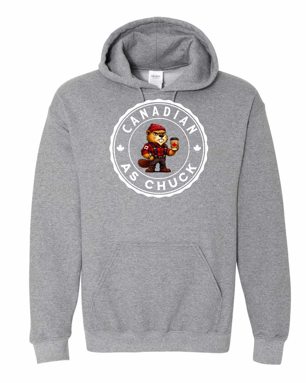 CDN as Chuck Male Beaver Pullover Hoodie - Gildan Canada (sewn Internationally) - Unisex