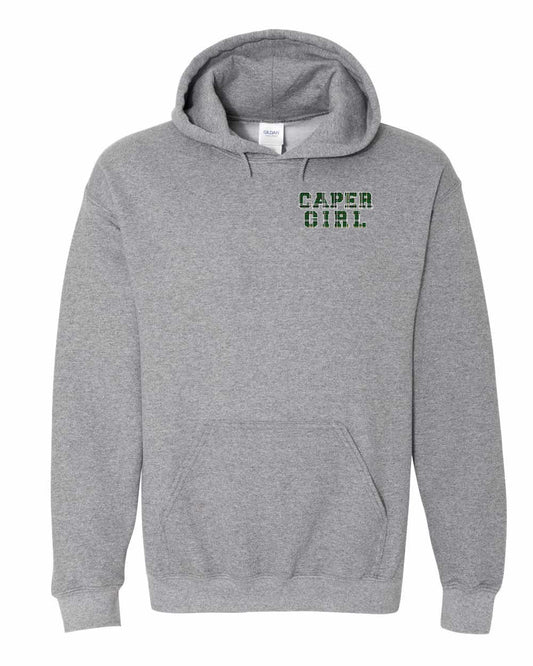 Caper Girl Left Chest and Back Pullover Hoodie