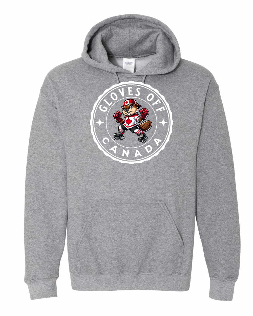Gloves Off Beaver Pullover Hoodie - Gildan Canada (sewn Internationally) - Unisex