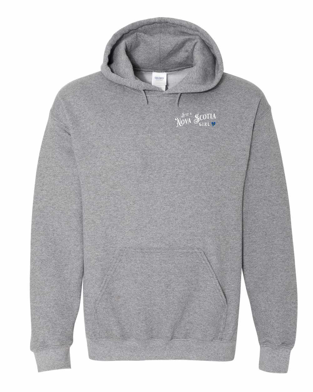 Just a NS Girl Tartan Left Chest Pullover Hoodie - Unisex