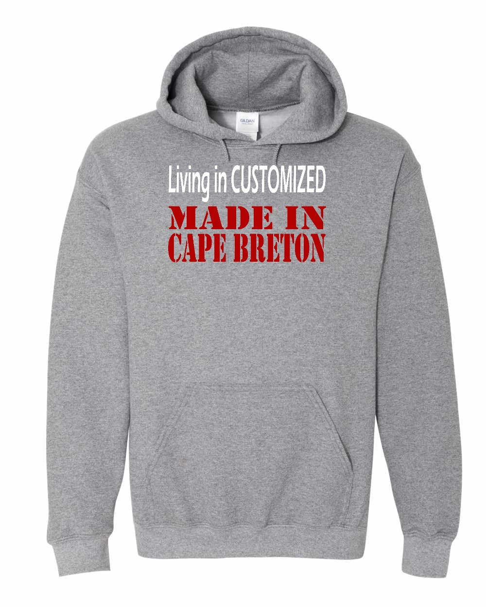 Living in Custom Made in Cape Breton Full Pullover Hoodie