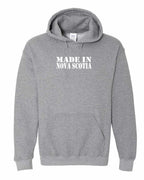 Made In NS ( White Lettering) Pullover Hoodie - Unisex