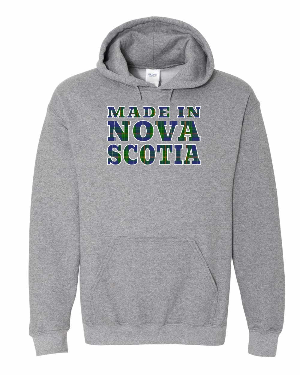 Made In NS ( Tartan Lettering) Pullover Hoodie - Unisex