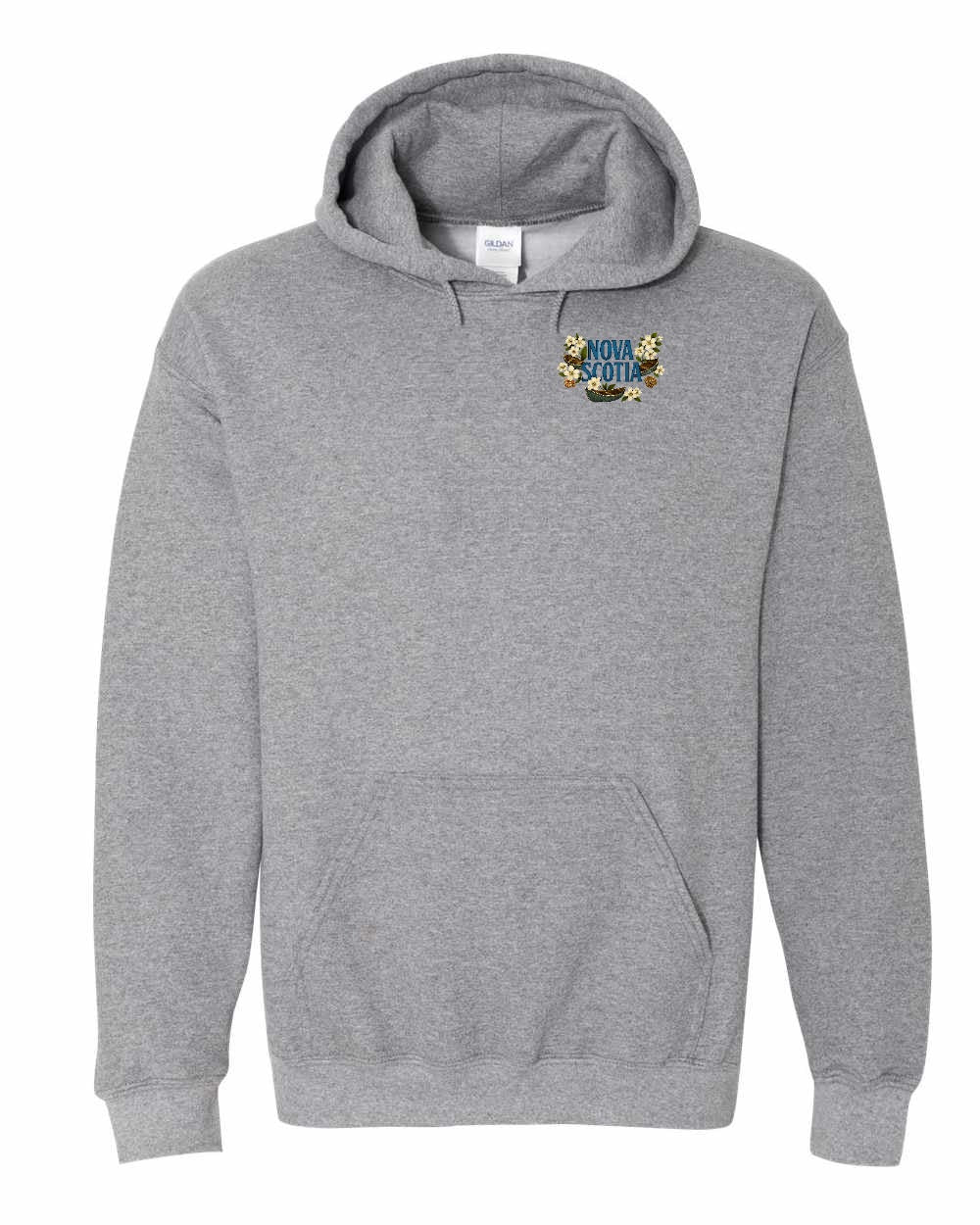 NS Flowers Left Chest Pullover Hoodie - Unisex