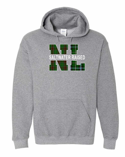 Newfoundland and Labrador Saltwater Raised Full Front Pullover Hoodie