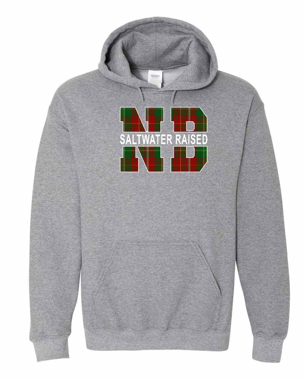 NB Saltwater Raised Full Front Pullover Hoodie Printed NOT STITCHED