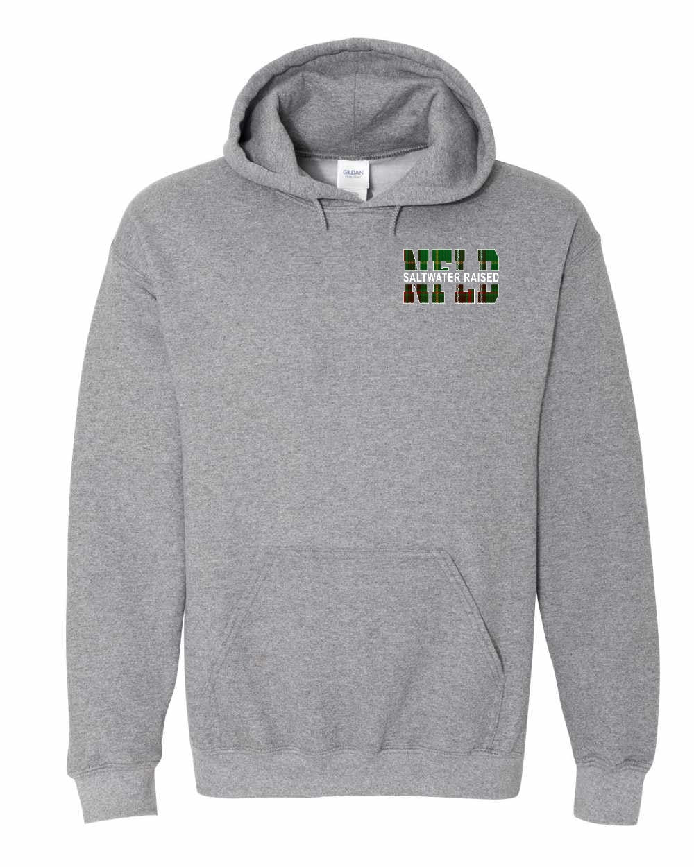 NFLD Saltwater Raised Left Chest and Back Pullover Hoodie - Unisex