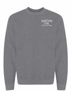 Maritime Girl Forever and Always Left Chest Crewneck Sweatshirt - Unisex