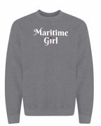 Maritime Girl Heart Dot Crewneck Sweatshirt - Unisex