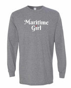 Maritime Girl Heart Dot Long Sleeve Tee - Unisex