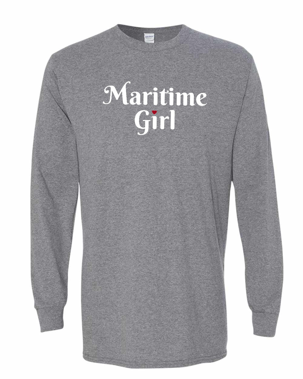 Maritime Girl Heart Dot Long Sleeve Tee - Unisex