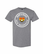 Born and Raised NB Heart Flag Men's Tee