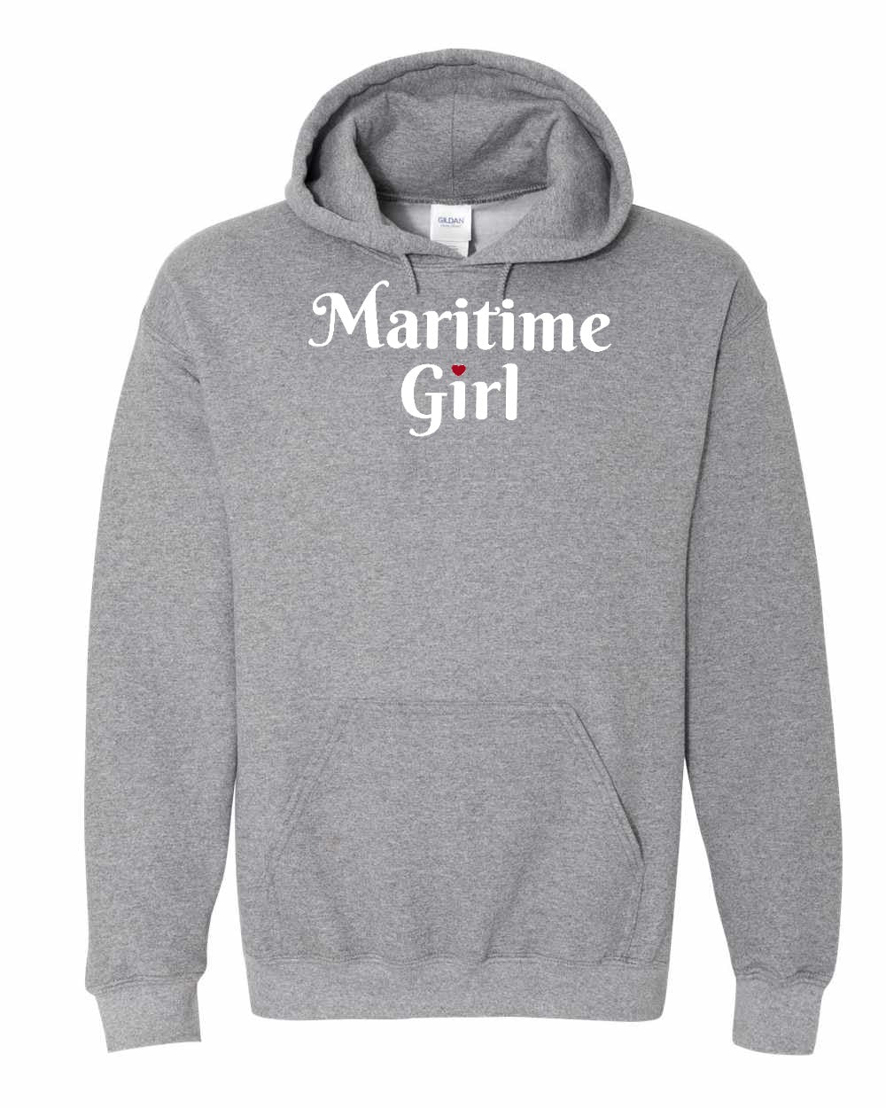 Maritime Girl Heart Dot Pullover Hoodie - Unisex