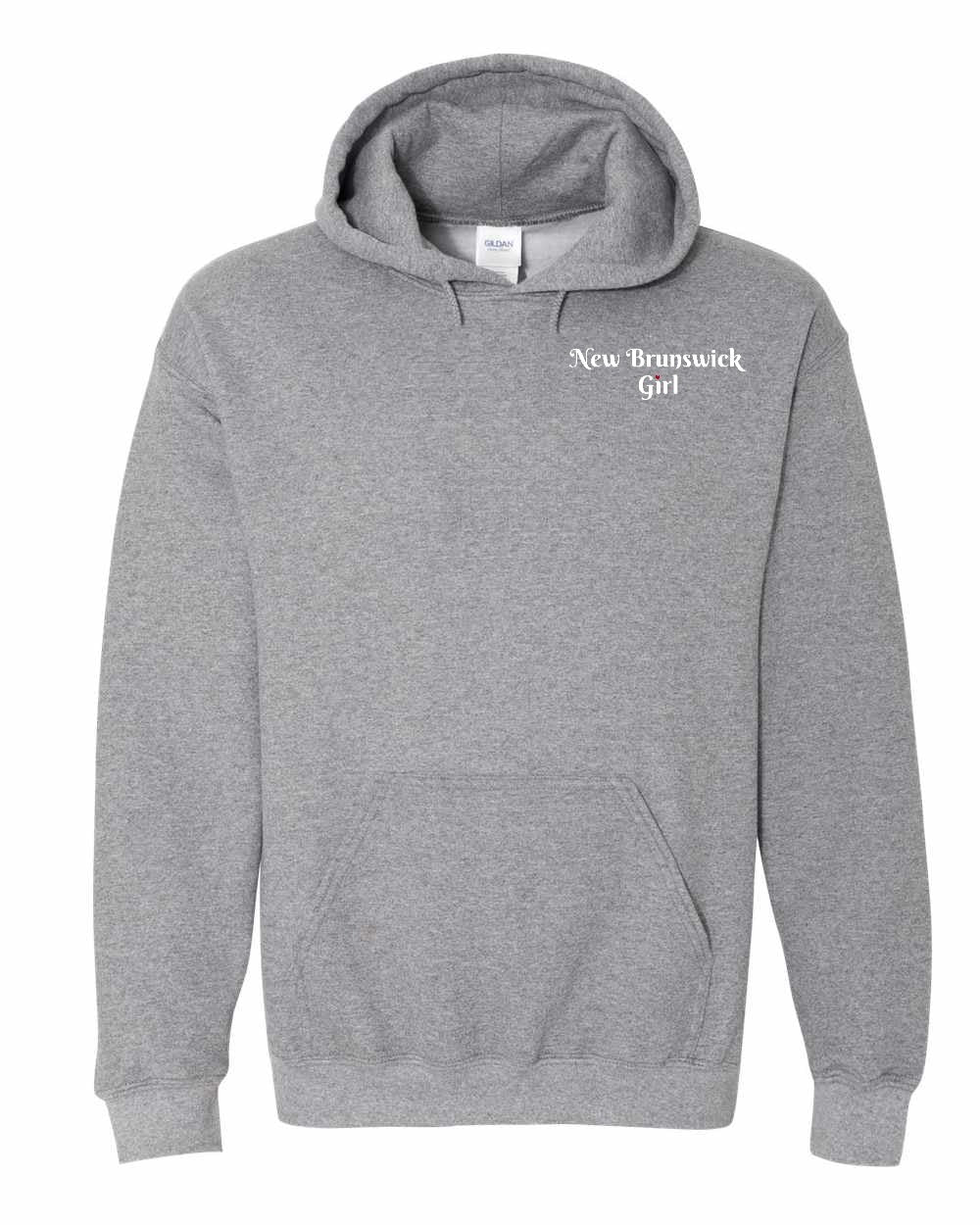 NB Girl Heart Dot Left Chest Pullover Hoodie - Unisex