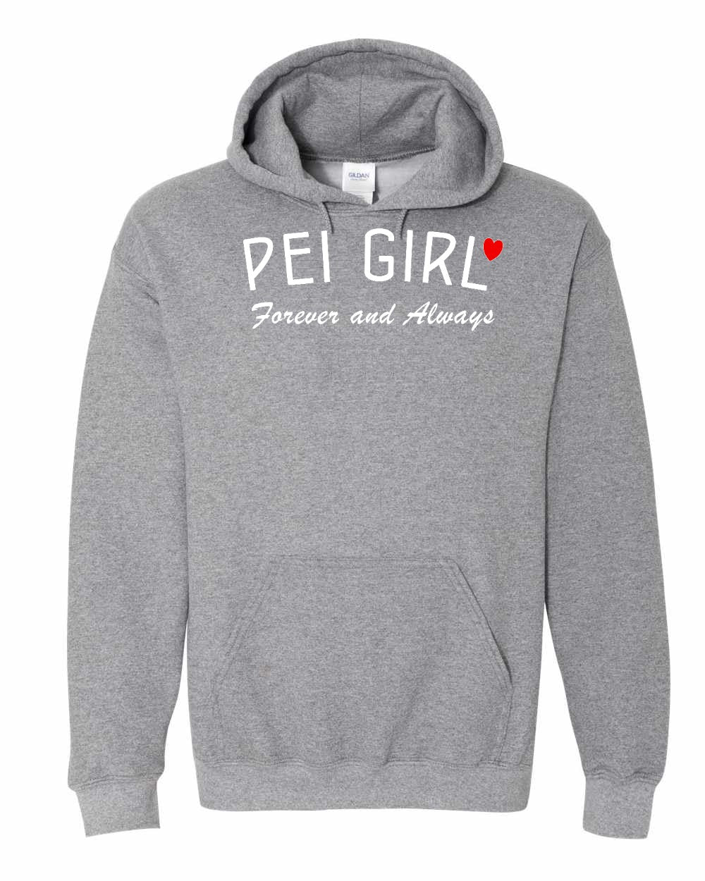 PEI Girl Forever and Always Pullover Hoodie - Unisex