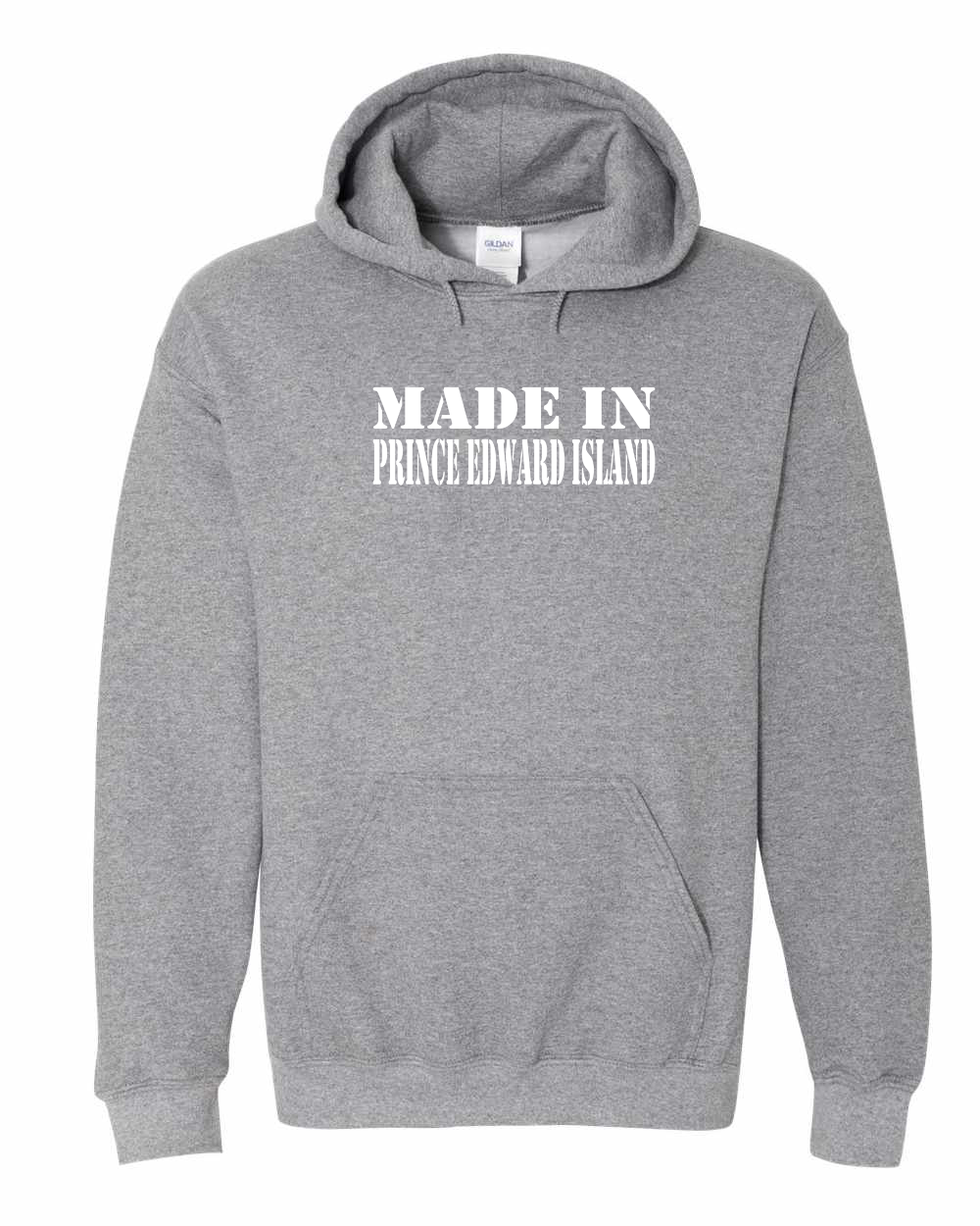 Made In PEI (White Lettering) Pullover Hoodie - Unisex