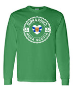 Born and Raised NS Heart Flag Long Sleeve Tee - Unisex