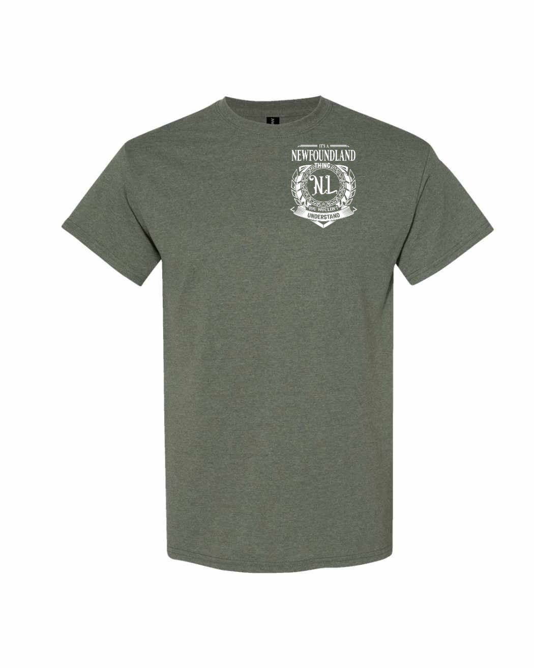 It's  A Newfoundland Thing Left Chest and Back Men's Tee