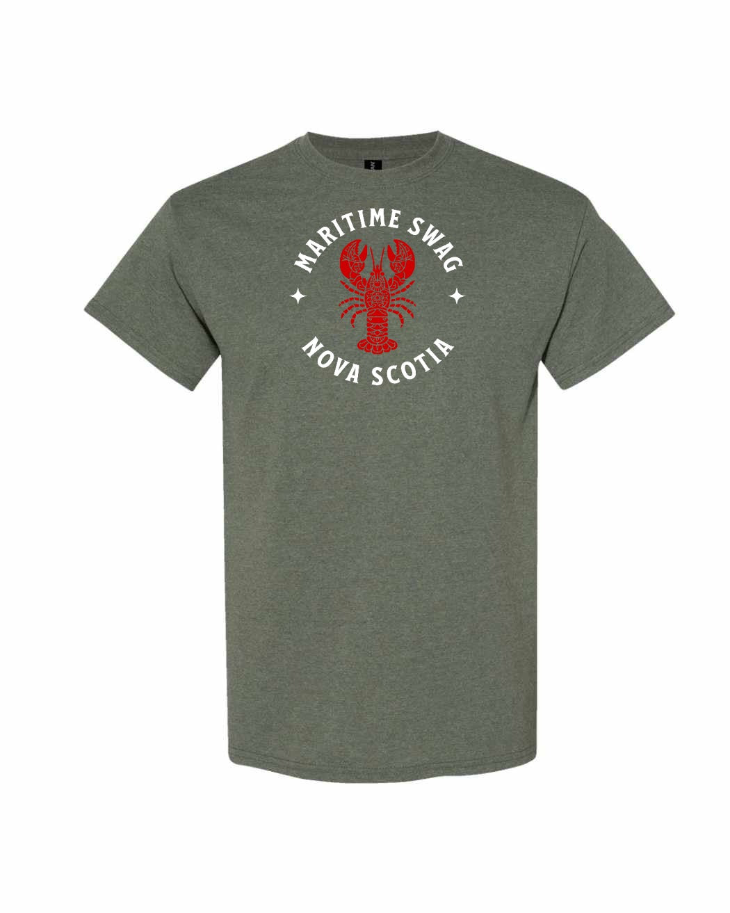 Maritime Swag Nova Scotia Mandala Red Lobster Full mens-tee