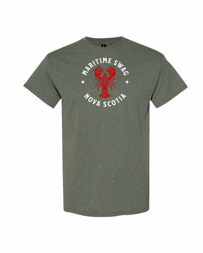 Maritime Swag Nova Scotia Mandala Red Lobster Full mens-tee
