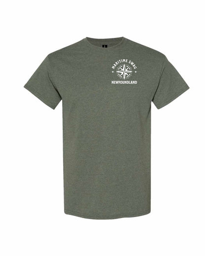Maritime Swag Newfoundland Compass Left Chest Men's Tee