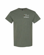 A piece of My heart in NB Tartan Heart Left Chest and Back Men's Tee