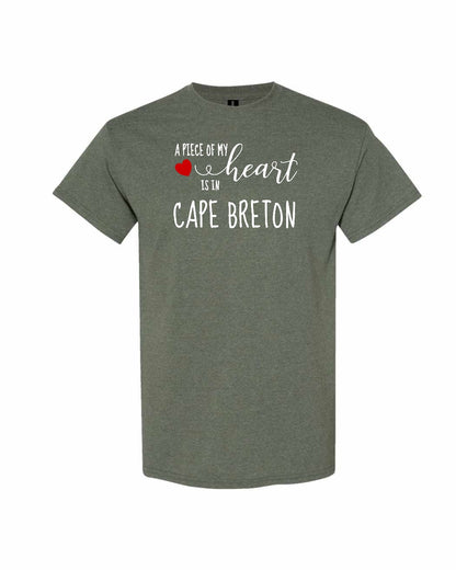 A piece of My heart in Cape Breton (Red Heart) Full Men's Tee