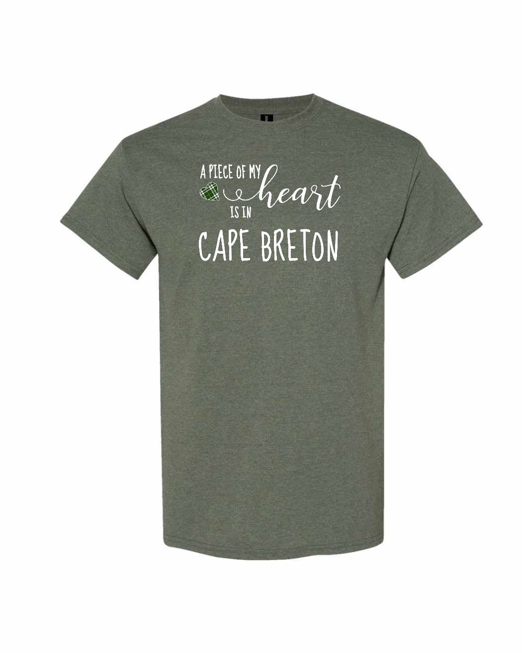 A piece of My heart in Cape Breton (Tartan Heart) Full Men's Tee