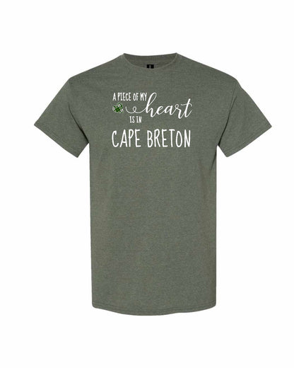 A piece of My heart in Cape Breton (Tartan Heart) Full Men's Tee