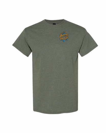 Anchored in Nova Scotia (New Design) Left Chest and Back mens-tee