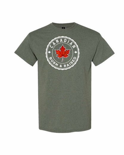 Canadian Born & Raised Men's Tee - Gildan Canada (sewn Internationally)
