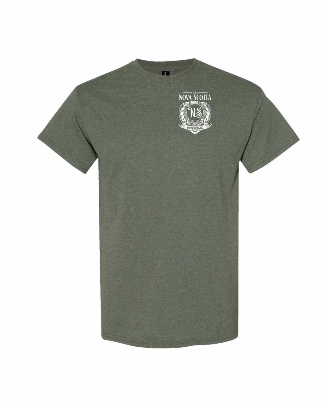 It's  A Nova Scotia Thing Left Chest and Back mens-tee