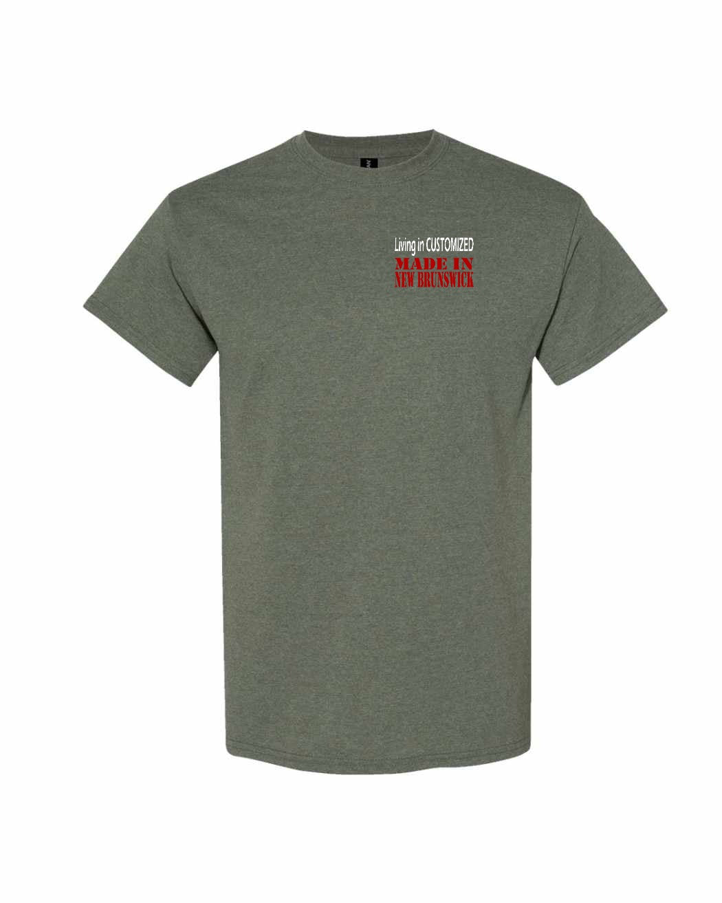 Living in Custom Made in NB Left Chest Men's Tee