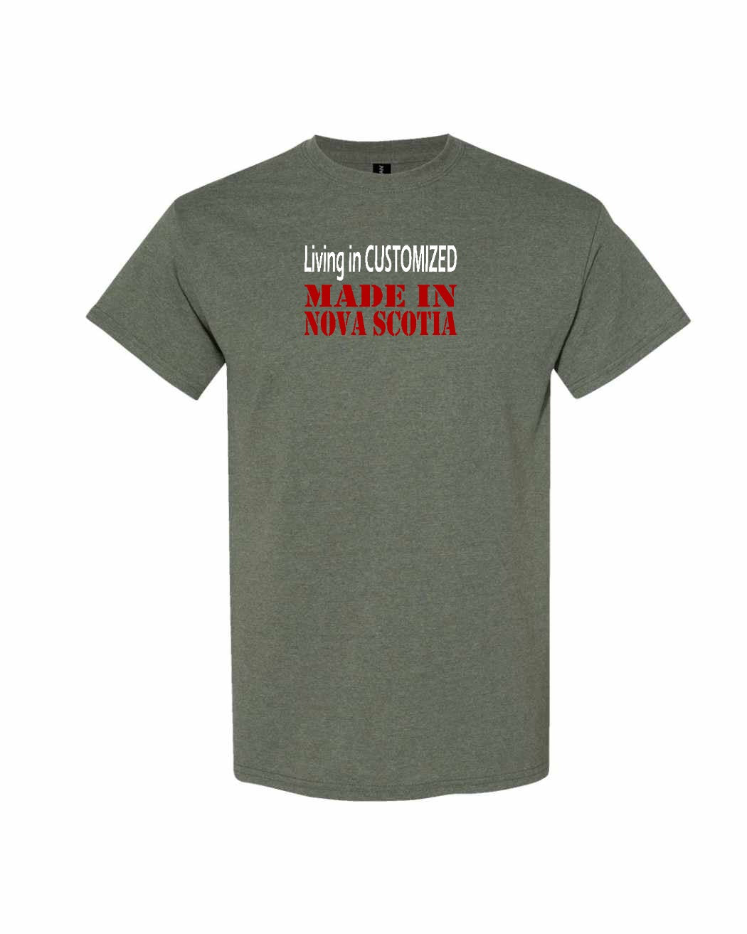 Living in Custom Made in Nova Scotia Full mens-tee