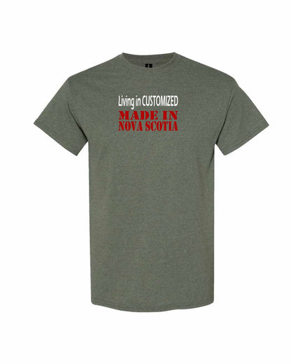 Living in Custom Made in Nova Scotia Full mens-tee
