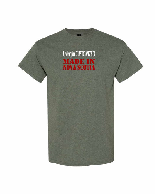 Living in Custom Made in Nova Scotia Full mens-tee