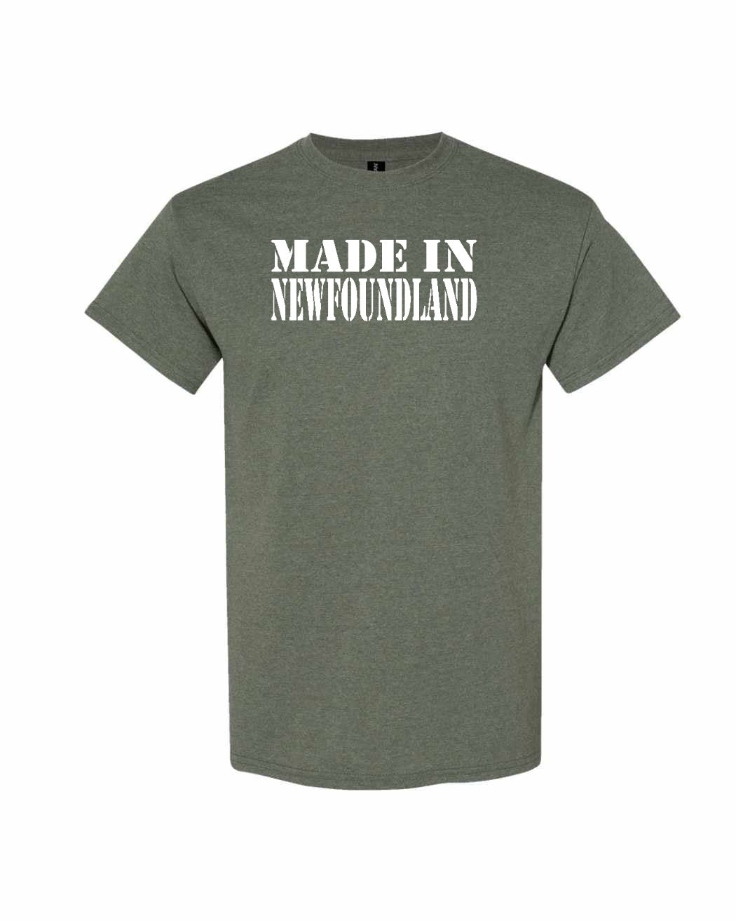 Made In Newfoundland ( White Lettering) Full Men's Tee