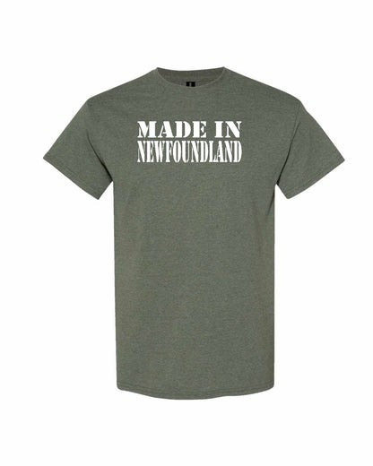 Made In Newfoundland ( White Lettering) Full Men's Tee